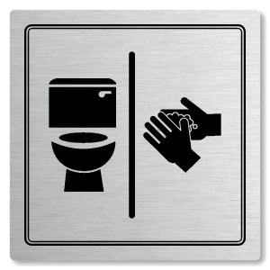 Piktogram WC, umývárna